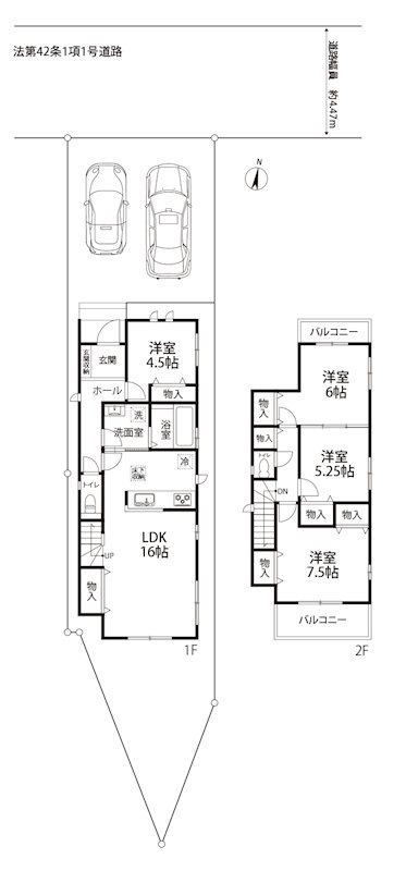 昭和台町2丁目 新築一戸建（C号地） 間取り図