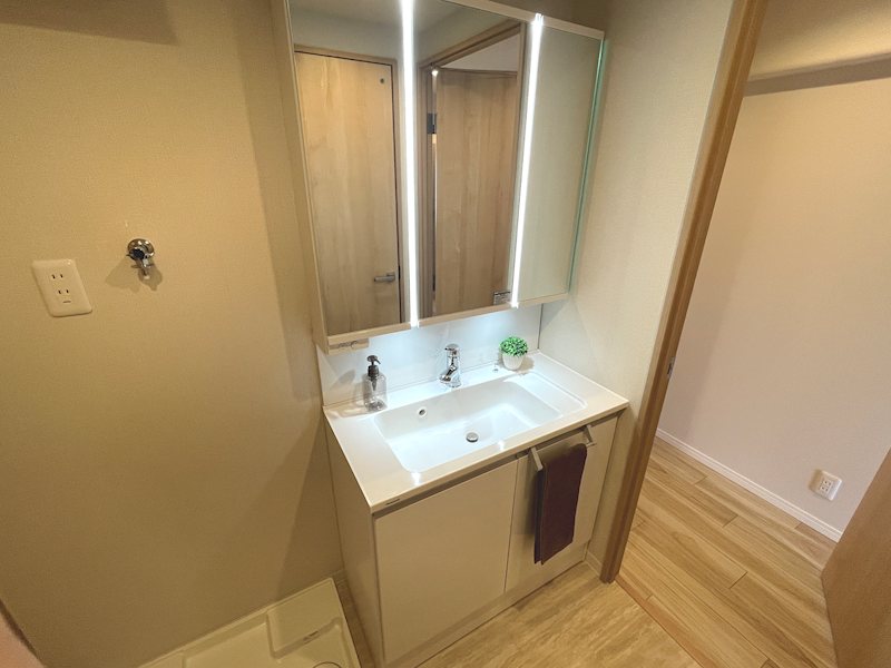 三面鏡洗面化粧台新調 香里ケ丘ガーデンハイツ その他