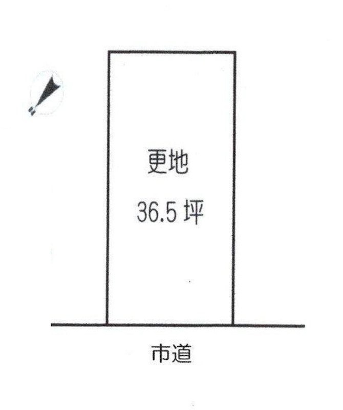 摂津市正雀本町2丁目　売土地  間取り図