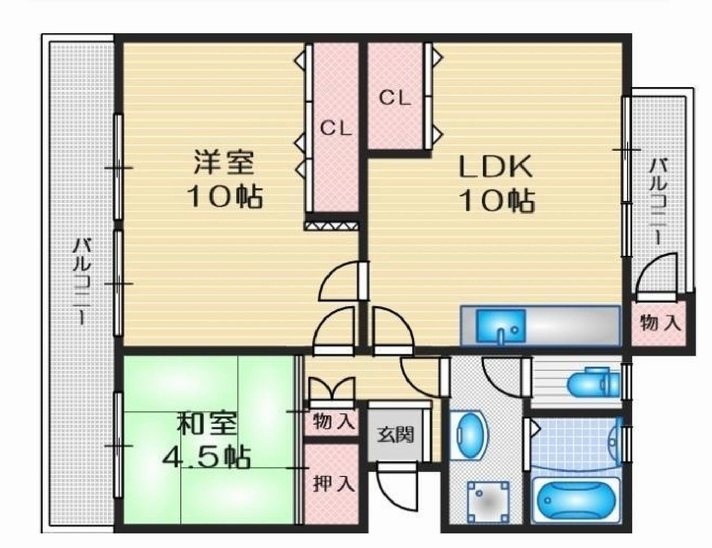 陽和台第3住宅12号棟   間取り図