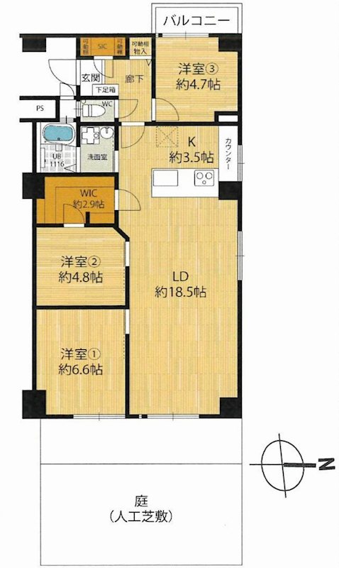 メガロコープ茨木   間取り図
