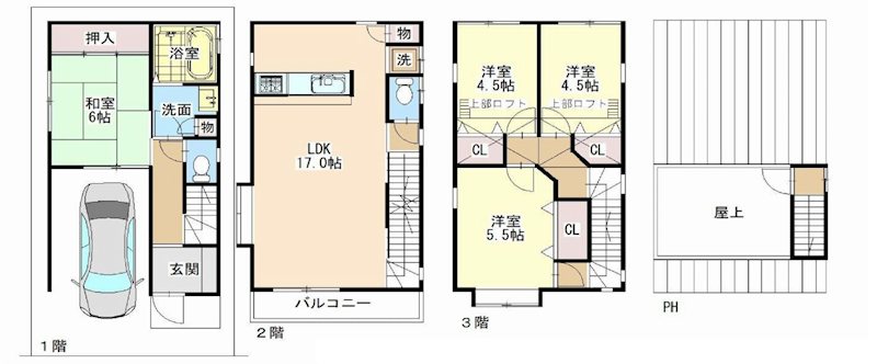 茨木市平田2丁目　中古一戸建 外観写真