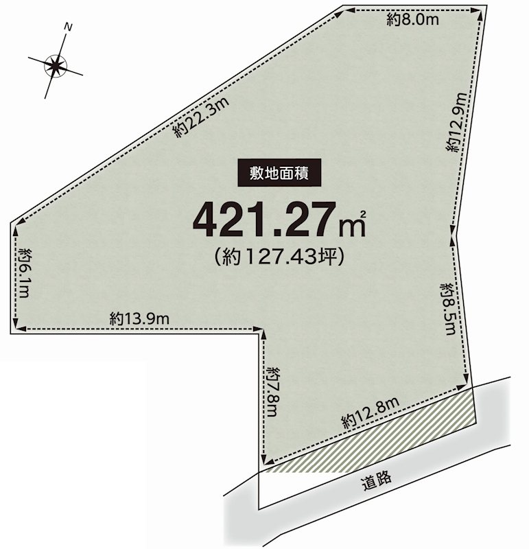 茨木市南春日丘5丁目　売土地  間取り図