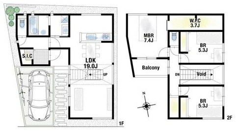 高槻市北大樋町1号地 建築条件付売土地 間取り図