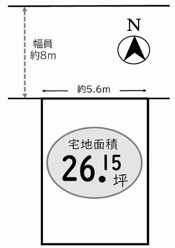 茨木市見付山1丁目　売土地 間取り図