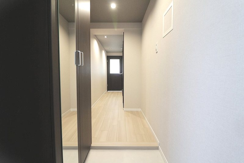 収納充実姿見鏡付シューズボックス 玄関ホール 香里日光ハイツ その他