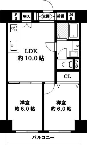 シャンボール茨木 間取り図