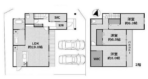 高槻市日吉台三番町　建築条件付売土地 間取り図