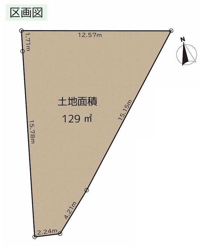茨木市上野町 売土地 間取り図