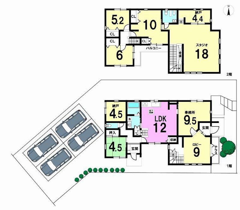 茨木市彩都あさぎ2丁目　中古一戸建   間取り図