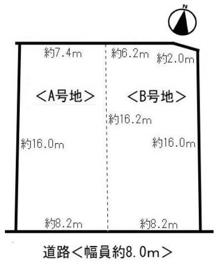 高槻市日吉台七番町　建築条件付売土地B号地 間取り図