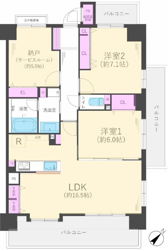 ライオンズガーデン枚方 間取り図