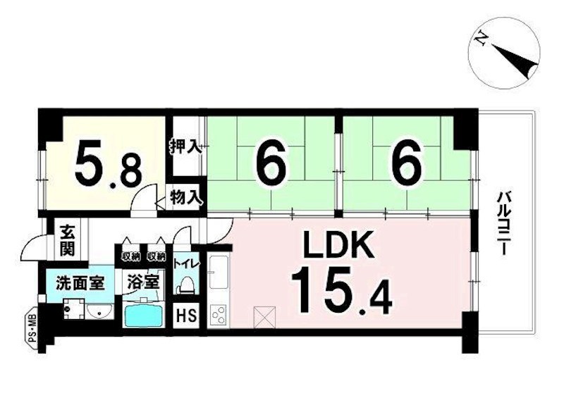 マンハイム淀川公園  間取り図