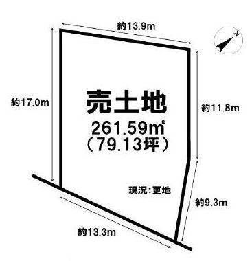 高槻市天神町2丁目　売土地 間取り図
