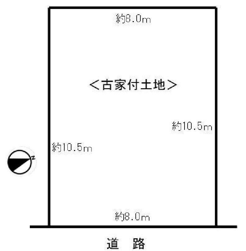 高槻市辻子3丁目　建築条件付売土地 間取り図
