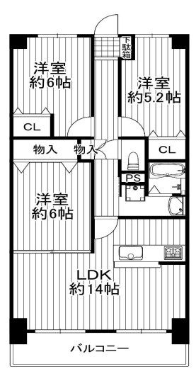 ルワージュ・フェルティくずは 間取り図
