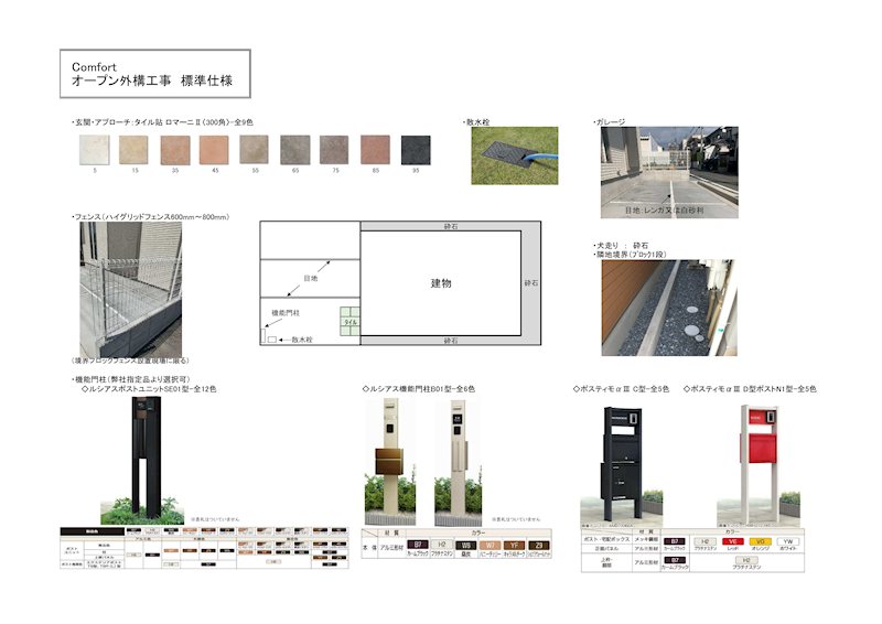 標準外構仕様 その他