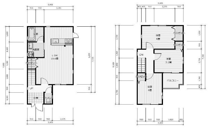 高槻市富田町6丁目　中古一戸建 間取り図