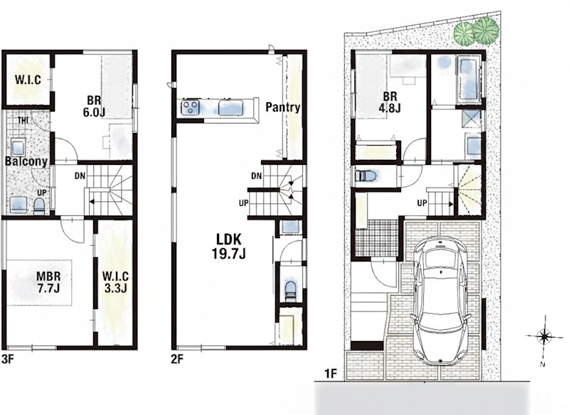 高槻市芝生町1丁目　建築条件付売土地 間取り図