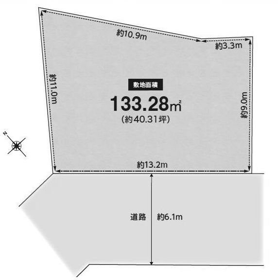 高槻市大和1丁目　売土地 間取り図