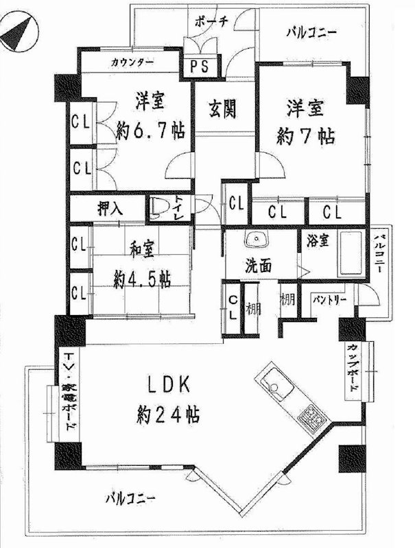 コーポラティブハウスクレセント 間取り図