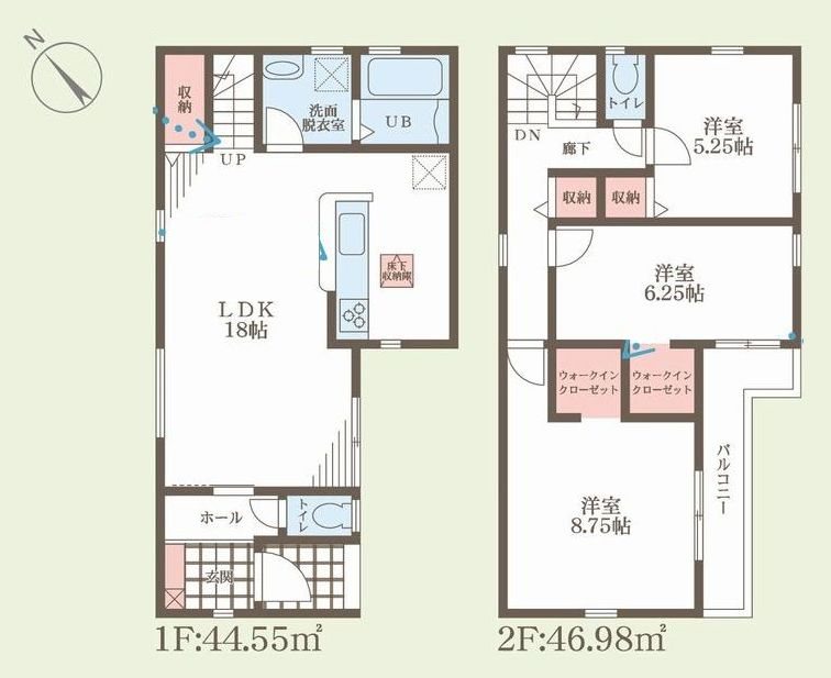 茨木市上野町 新築一戸建 7号棟 間取り図