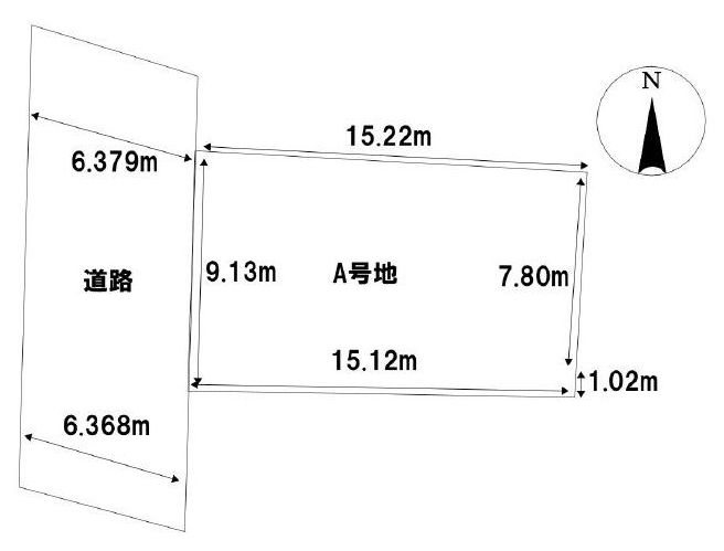 高槻市弥生が丘町　建築条件付売土地A号地 間取り図