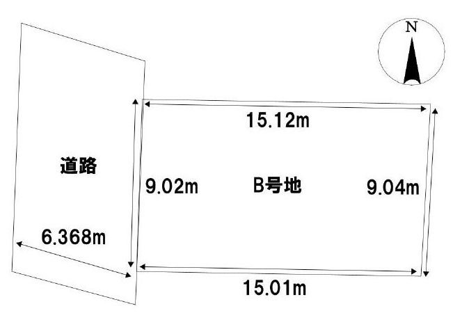 高槻市弥生が丘町　建築条件付売土地B号地 間取り図