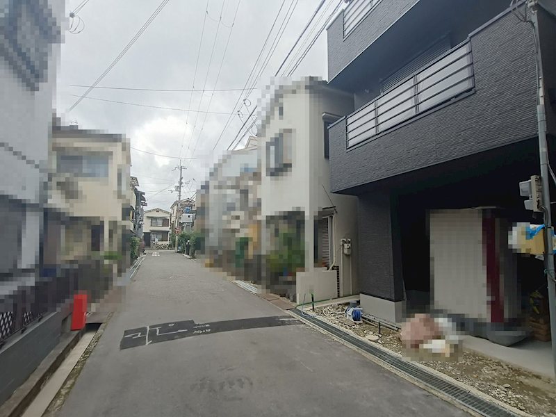 高槻市安満西の町　新築一戸建 現地写真（前面道路含む現地写真）