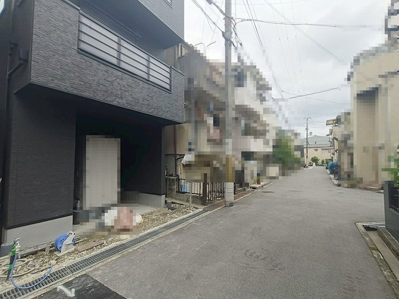 高槻市安満西の町　新築一戸建 現地写真（前面道路含む現地写真）