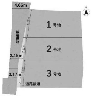 高槻市富田町5丁目　売土地　2号地 間取り図