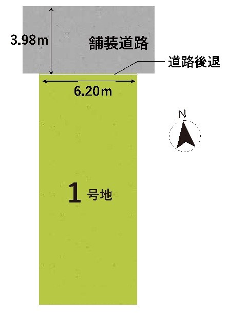 高槻市西冠1丁目　売土地 間取り図