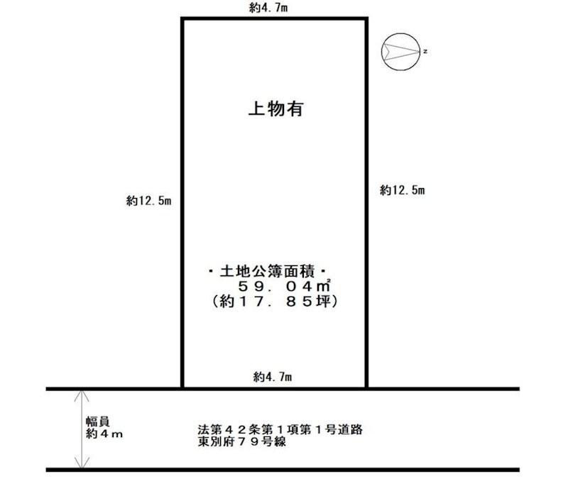 摂津市東別府2丁目　売土地 間取り図