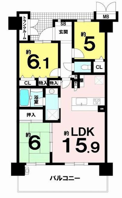 茨木ガーデンレジデンス 間取り図
