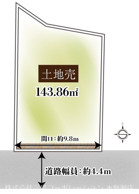宝塚市小林5丁目 売土地 間取り図