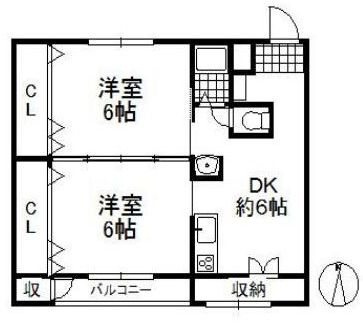 城第一マンション　  間取り図