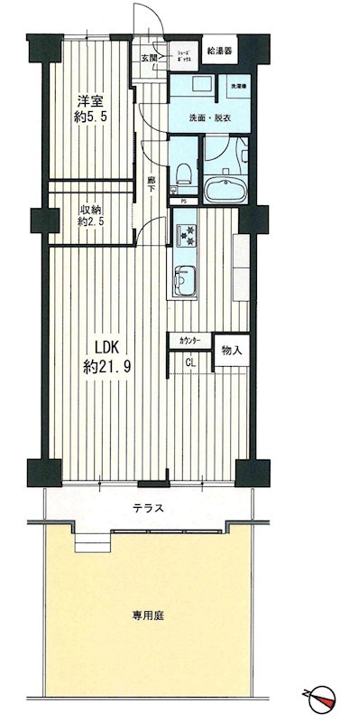 イトーピア東千里  間取り図