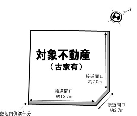 高槻市安岡寺町5丁目 売土地 間取り図
