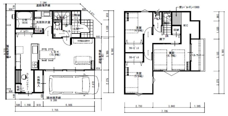 高槻市津之江北町1号地　建築条件付売土地 間取り図