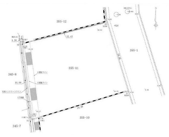 高槻市東城山町　売土地 間取り図