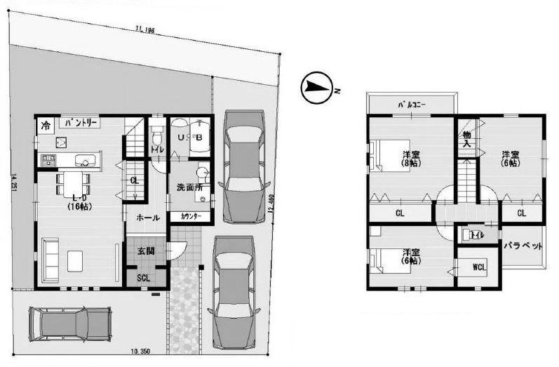 高槻市東城山町　建築条件付売土地 間取り図