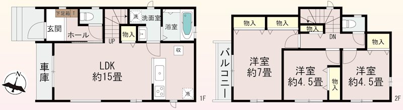 星丘2丁目Hartfulltown限定1邸新築分譲住宅 間取り図