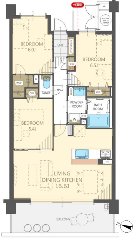 香里ケ丘七丁目アーバンライフ 間取り図