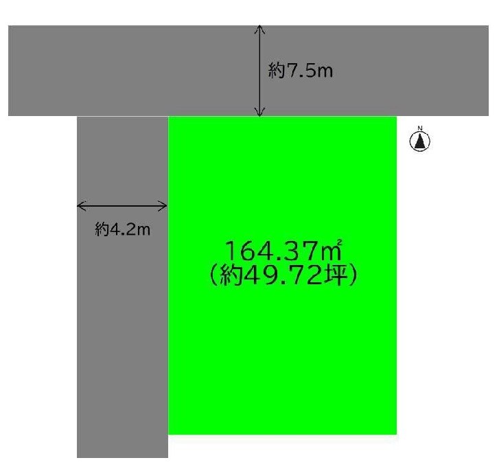 高槻市津之江町1丁目　売土地 間取り図