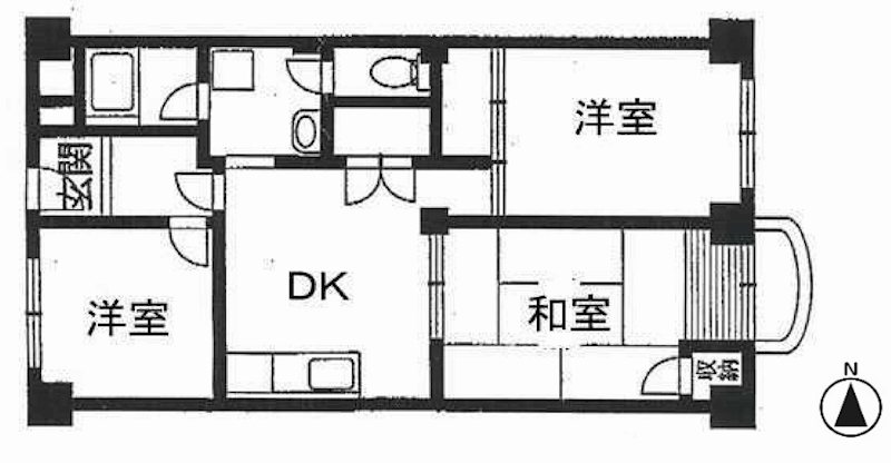サンフラット茨木  オーナー チェンジ物件 間取り図