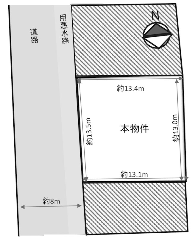 島本町桜井台 売土地 間取り図