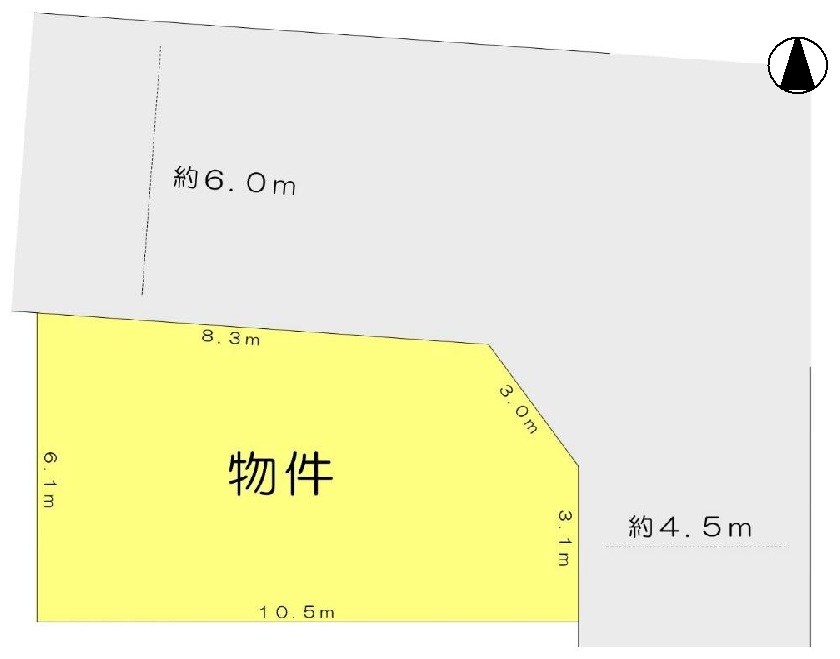 高槻市東五百住町2丁目　売土地 間取り図