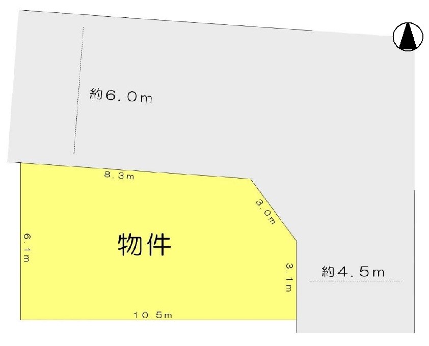 高槻市東五百住町2丁目　売土地 間取り図