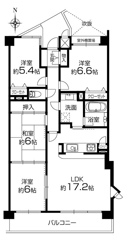 ステイツ茨木・奈良町  間取り図