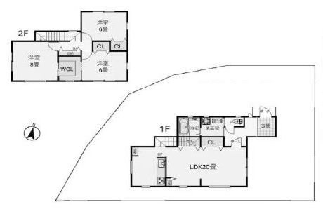 高槻市日吉台六番町　建築条件付売土地 間取り図